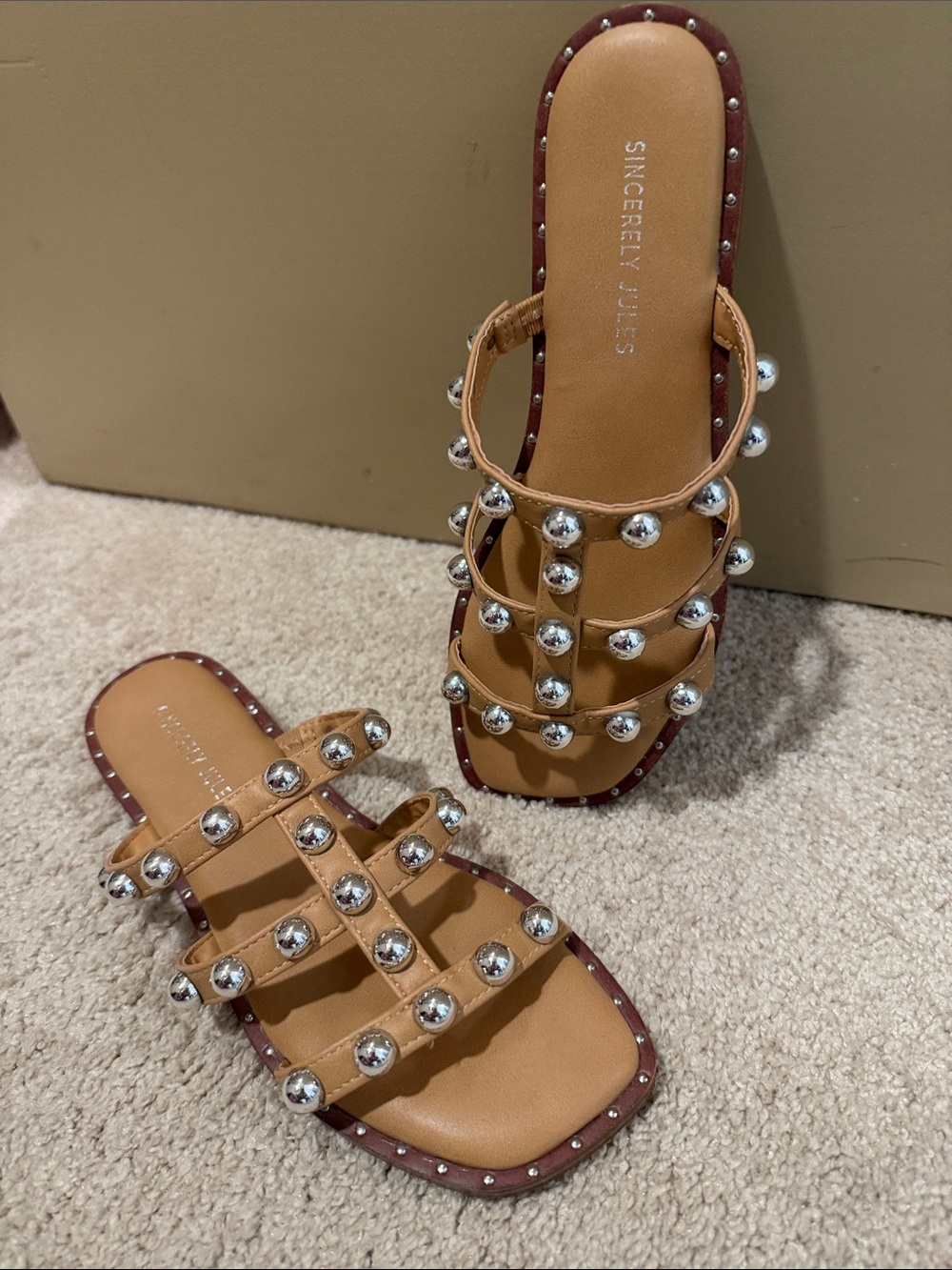 Women's Studded Sandal by Sincerely Jules - Picture 2 of 7